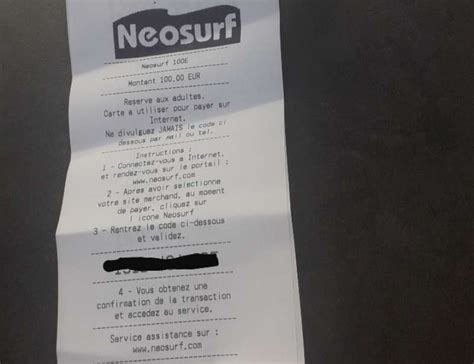 neosurf escort|Recharges Neosurf : Prenez garde si on vous en demande